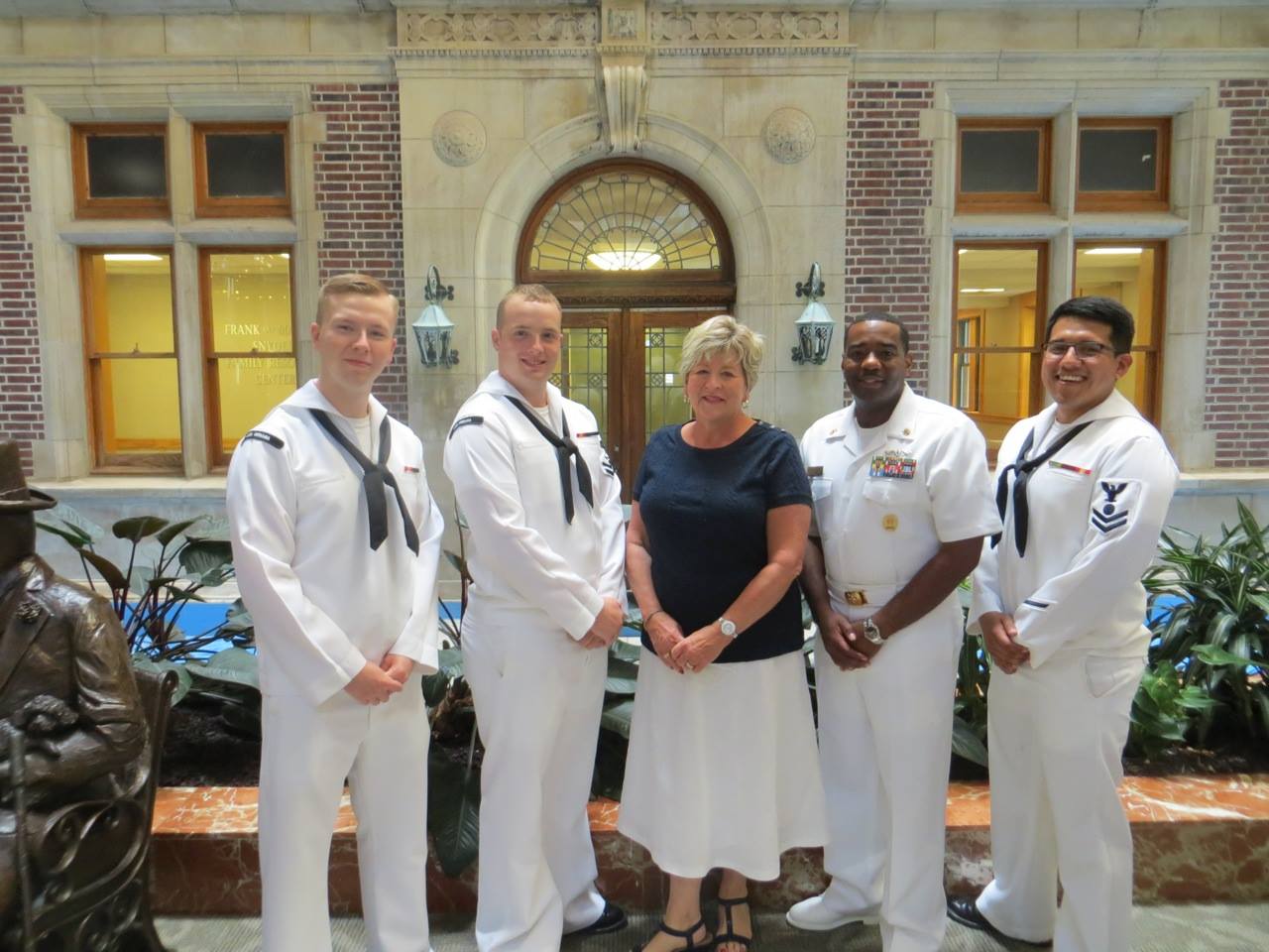 Ship's Sponsor and Crew at Riley Children's Hospital